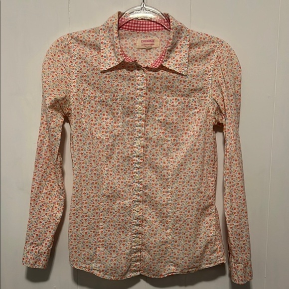 Cherokee Floral Long Sleeve Shirt Size Small - Picture 1 of 7